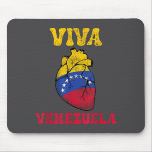 Venezuela Frei 2026 Venezuela Herz Flagge  Mousepad