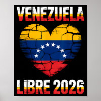 Venezuela Frei 2026 Venezuela Herz Flagge