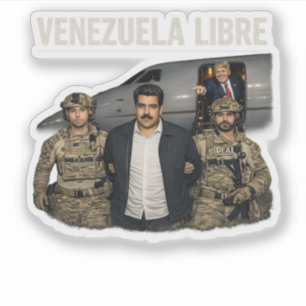 Venezuela Frei Lustiges Nicolas Maduro Gefangen Aufkleber