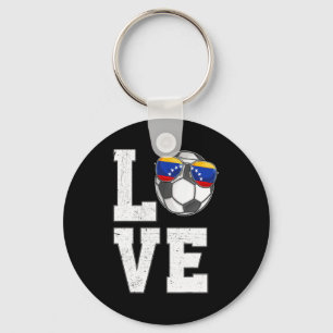 Venezuela Fußball Liebe Venezolanischer Fan Flagge Schlüsselanhänger