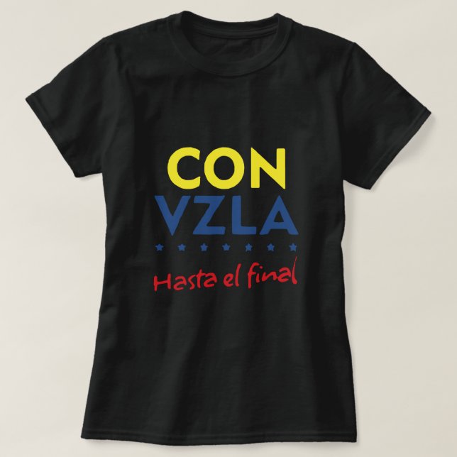 Venezuela Hasta el final Shirt (Design vorne)