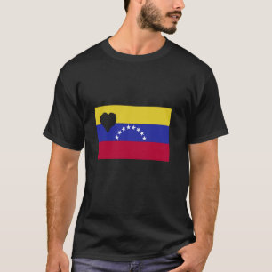 Venezuela Herz venezolanischen Roots Flag stolz Sü T-Shirt