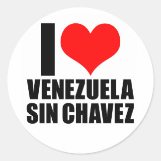 Venezuela in Chaves Runder Aufkleber