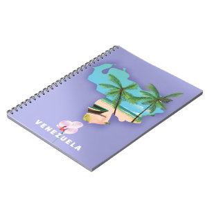 Venezuela-Karte Notizblock