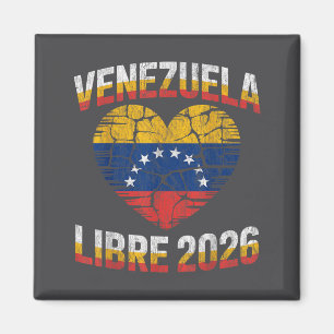 Venezuela Libre 2026 Venezuela Herz Flagge Magnet