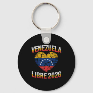 Venezuela Libre 2026 Venezuela Herz Flagge Schlüsselanhänger