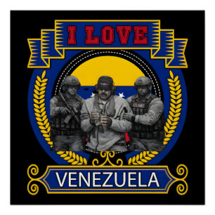 Venezuela Libre Maduro Live Gefangen T-Shirt Poster