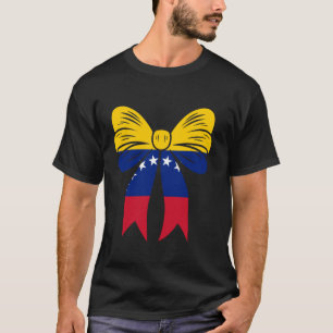 Venezuela Mädchen Kokette Schleife Süße Schleife V T-Shirt