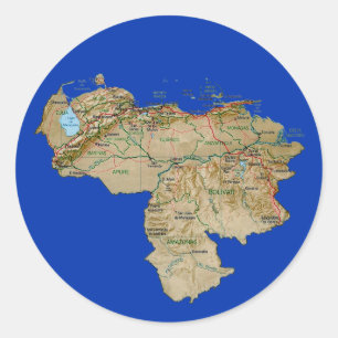 Venezuela Map Sticker