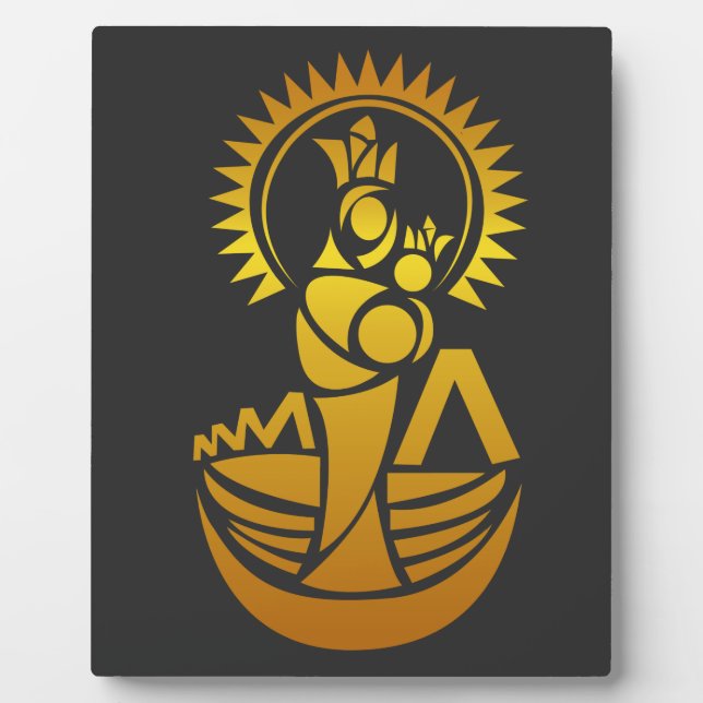 Venezuela Maracaibo Virgen Chinita Chiquinquira Fotoplatte (Vorderseite)
