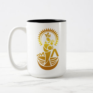 Venezuela Maracaibo Virgen Chinita Chiquinquira  Zweifarbige Tasse