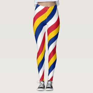 Venezuela National Flag Farben diagonal gestreift Leggings