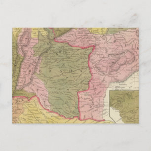 Venezuela, New Grenada und Equador Postkarte