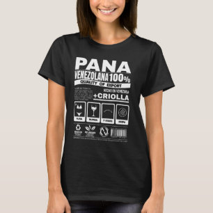 Venezuela Pana zu 100% T - Shirt in Venezolana