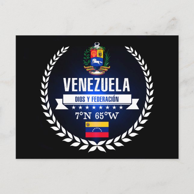 Venezuela Postkarte (Vorderseite)