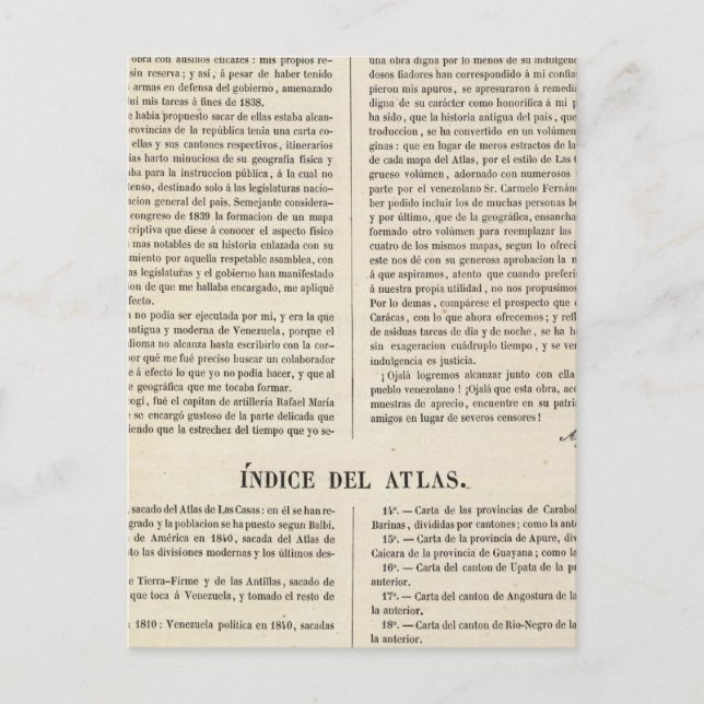 Venezuela Postkarte (Vorderseite)