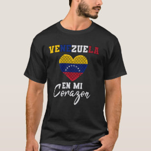 Venezuela Proud venezolanische Flagge hispanisches T-Shirt
