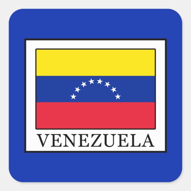Venezuela Quadratischer Aufkleber (Vorderseite)