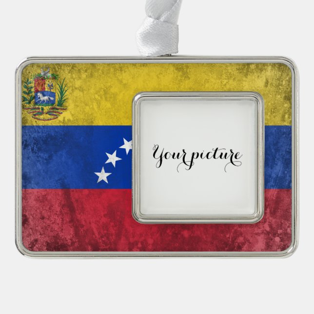 Venezuela Rahmen-Ornament Silber (Vorderseite)