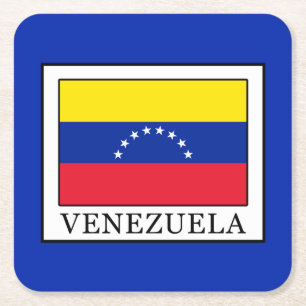 Venezuela Rechteckiger Pappuntersetzer