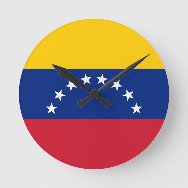 Venezuela Runde Wanduhr (Vorderseite)