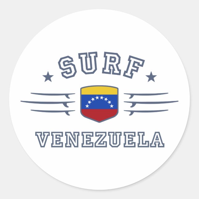 Venezuela Runder Aufkleber (Vorderseite)