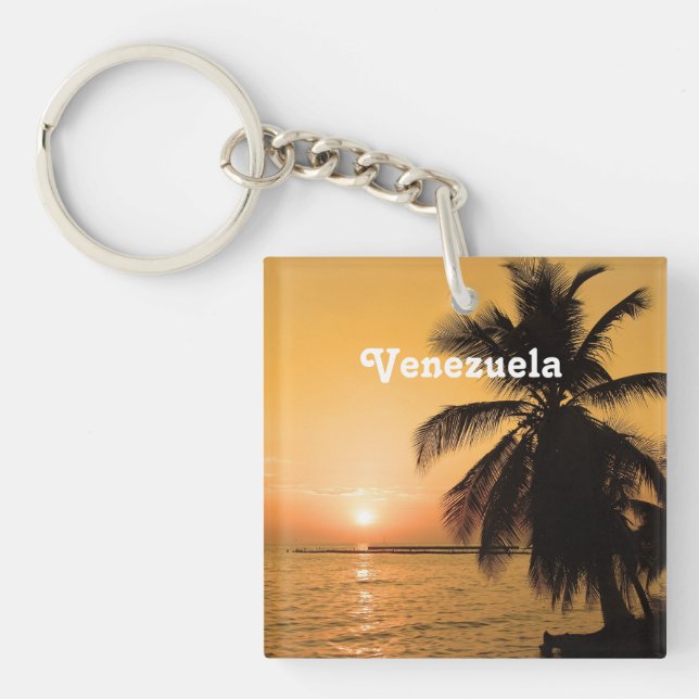 Venezuela-Sonnenuntergang Schlüsselanhänger (Vorderseite)