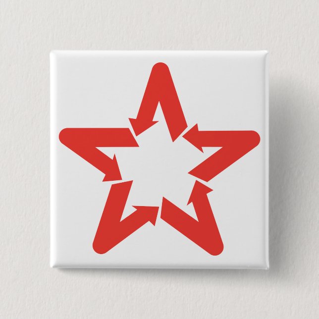 Venezuela-Stern-Logo-Knopf Button (Vorderseite)