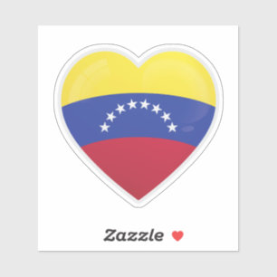 Vénézuéla Sticker Icon Amour Drapeau