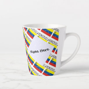 Venezuela und Venezuelas Flaggen Personalisiert Milchtasse