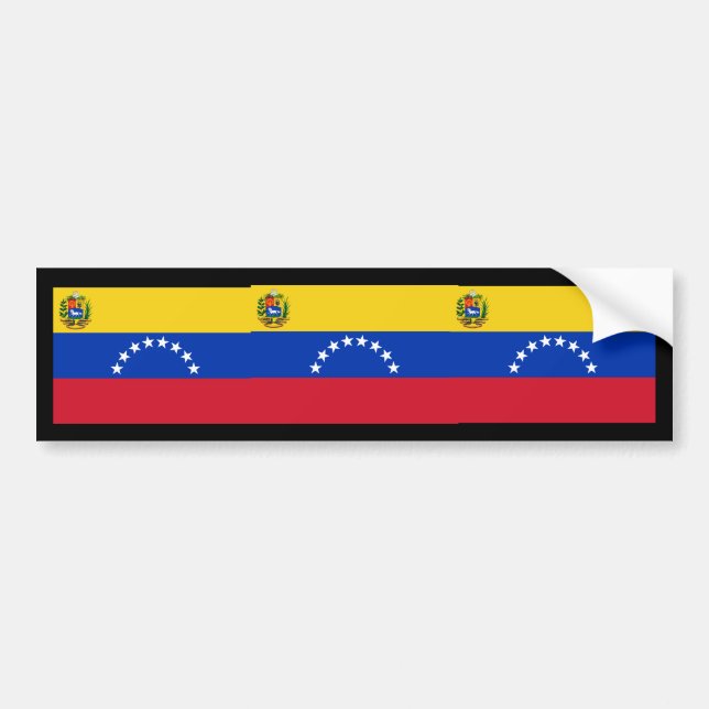 Venezuela, Venenzuela Autoaufkleber (Vorne)