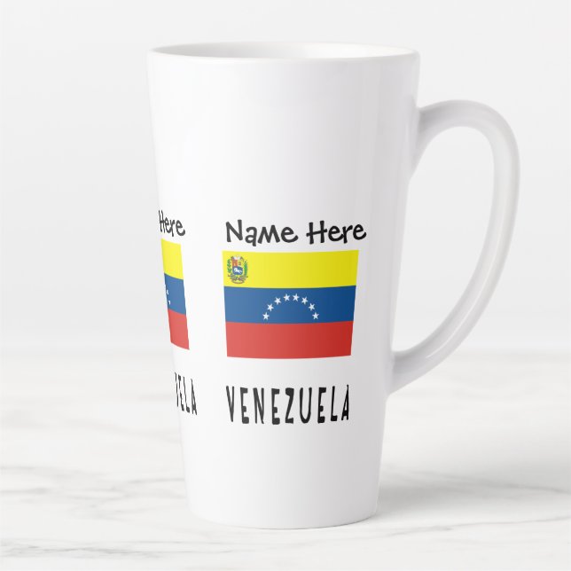 Venezuela - Venezolanische Flagge Personalisiert Milchtasse (Rechts)