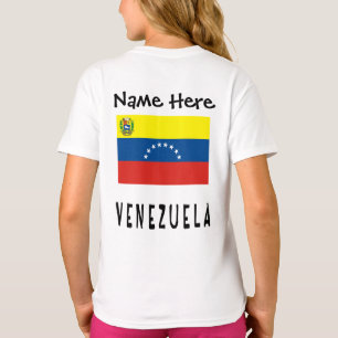Venezuela Venezolanische Flagge Personalisierter N T-Shirt