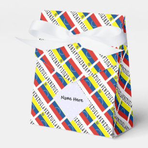 Venezuela Venezolanische Flagge Schwarz Personalis Geschenkschachtel