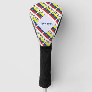 Venezuela Venezolanische Flagge Tiled Blau Persona Golf Headcover