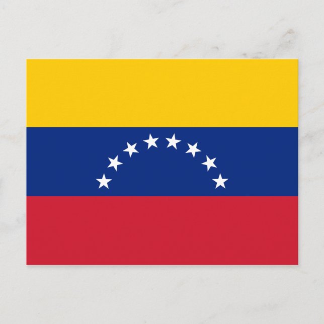 Venezuela (Venezuelan) Flagge Postkarte (Vorderseite)