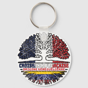 Venezuela Venezuelas Französisch-Frankreich Tree R Schlüsselanhänger