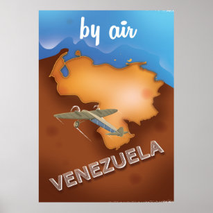 venezuela vintage reise poster