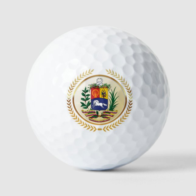 Venezuela-Wappen Golfball (Vorderseite)