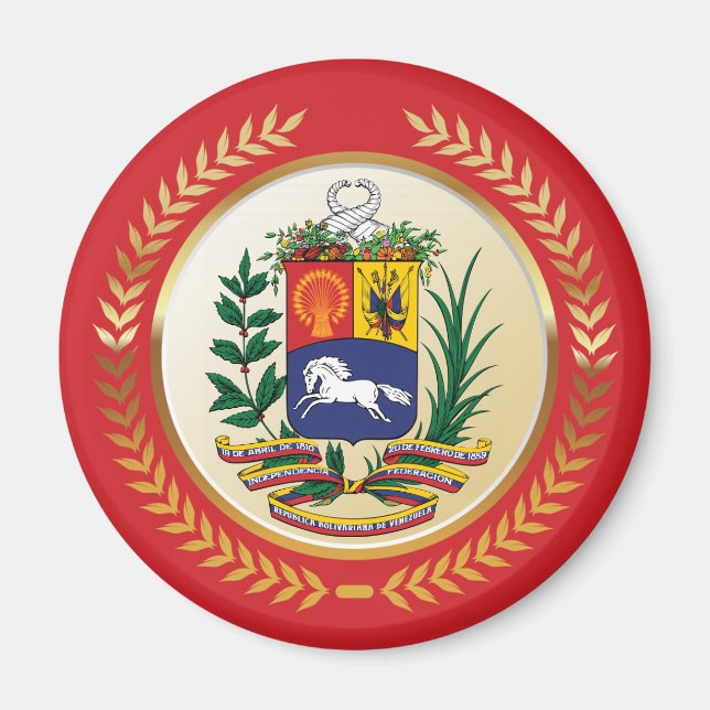 Venezuela-Wappen Magnet (Vorne)