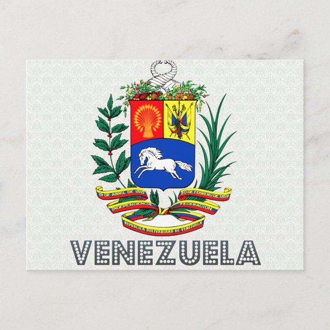 Venezuela-Wappen Postkarte (Vorderseite)