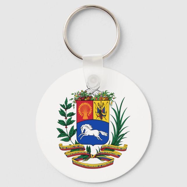 Venezuela-Wappen Schlüsselanhänger (Vorderseite)