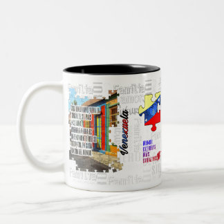 Venezuela wenige Sterne mehr Herzen Zweifarbige Tasse