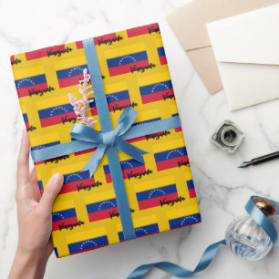 Venezuela Wrapping Paper, venezolanische Flagge Go Geschenkpapier