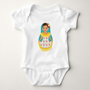 Venezuelan Dancer Matryoshka Baby Strampler