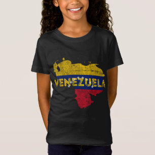 Venezuelan Map and Flag Souvenir - Not leidende Ve T-Shirt