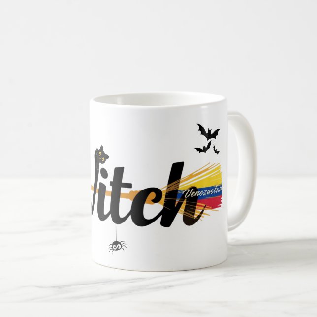 Venezuelan Witch Mug – Halloween Coffee Cup Kaffeetasse (VorderseiteRechts)
