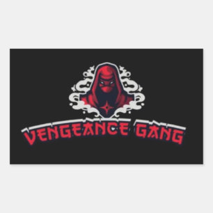 VENGEANCE GANG RECHTECKIGER AUFKLEBER