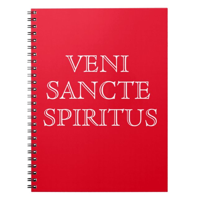 Veni Sancte Spiritus Prayer Journal Notizblock (Vorderseite)