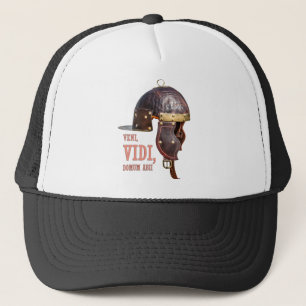 Veni, Vidi, Domum abii, antiker römischer Helm Truckerkappe